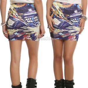 Doctor Who Exploding Tardis Van Gogh Skirt